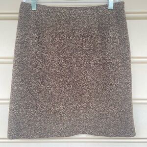Vintage Clio Brown Textured Skirt Size 8